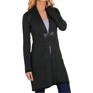 Soft Surroundings Women's West‎ Saxon Chevron Duster Sweater Size Small